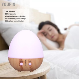 Youpin เครื่องทําความชื้นน้ํามันหอมระเหย ปิดอัตโนมัติ 35db เสียงเบา 250 มล. พลังงาน Usb พร้อมไฟกลางคืน สําหรับห้องนอน