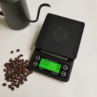 เครื่องชั่งกาแฟ Coffee Scale with Timer เครื่องชั่ง เครื่องชั่งดิจิตอล ตาชั่งกาแฟ 5kg/0.1g&amp;3 kg/ 0.1g