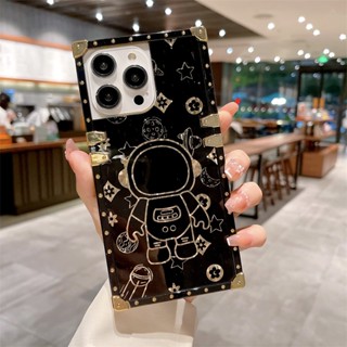 เคสโทรศัพท์มือถือ ลายนักบินอวกาศ ประดับเพชร สีพื้น หรูหรา สําหรับ Redmi Note 12 Mi POCO X3 POCO M4 10C 10A Nfc Pro M3 F3 GT 11E Moto G Motorola G Play Lg Stylo Lg K61 K51
