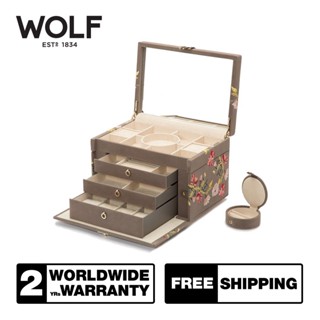 กล่องหมุน กล่องนาฬิกา WOLF1834 รุ่น ZOE LARGE JEWELRY BOX (MINK)