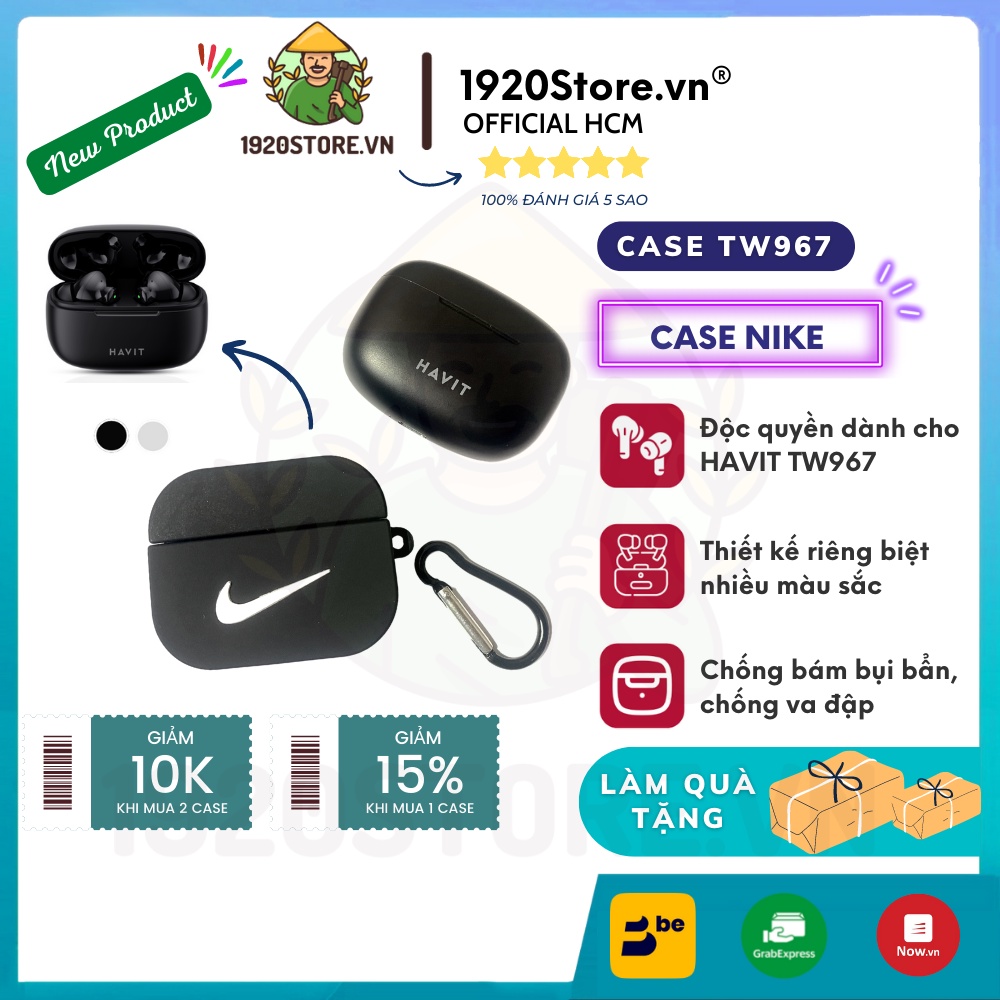 HAVIT NIKEHAVIT TW967 Case Cover Premium TrueWireless Bluetooth Wireless Headphone Case กันกระแทก - 