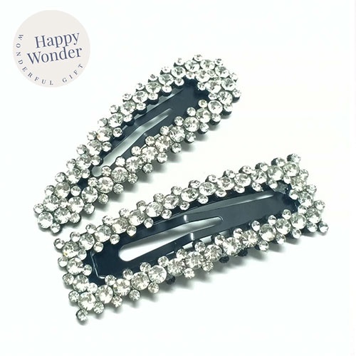 กิ๊บติดผม hair clip สไตล์เกาหลี ประดับเพชร วิบวับ หรูหรา กิ๊บตัวใหญ่