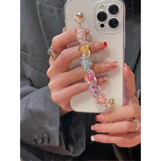 เคสไอโฟนiphone คล้องมือลูกปัดสี