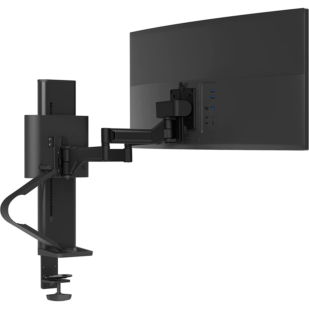 Ergotron – Trace Single Monitor Arm, VESA Desk Mount – for Monitors Up to 38 Inches, 6.5 to 21.5 lbs - 15 Yrs Warranty