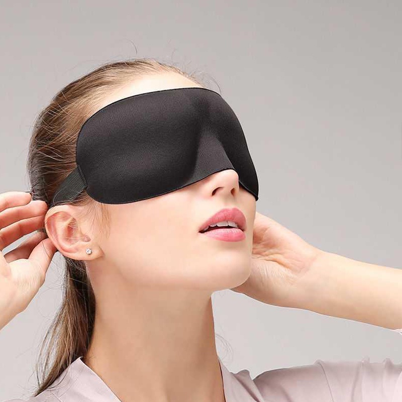 หน้ากากปิดตานอนหลับ 3D ป้องกันแสง ระบายอากาศ ปิดกั้นสายตา / ความดันเป็นศูนย์