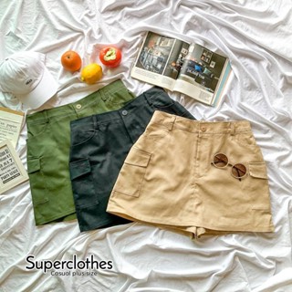 🔥Plussize🔥กระโปรงกางเกงคนอ้วน🔥   S เอว 36-42 สะโพก 48 ยาว 17 นิ้ว     SS เอว 42-48 สะโพก 55 ยาว 17 นิ้ว
