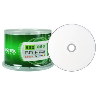 RITEK BD-R 12-speed ultra-high-speed 25G Blu-ray printable barreled 50 discs.