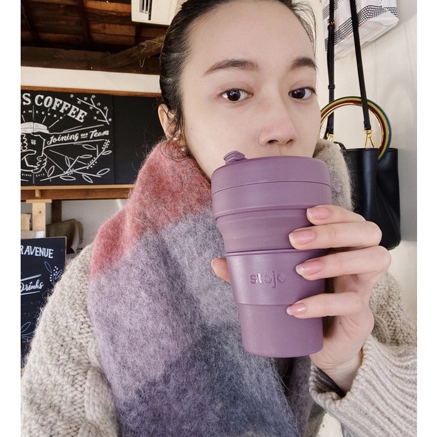 [ "STOJ366 ลด10%" -🔥] Stojo 12Oz-Plum, Fall Limited Collection ของเเท้มี Serial no. จาก Stojo thailand