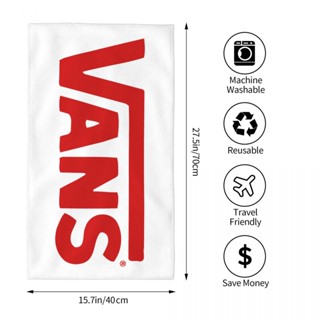 Vans (1) ผ้าขนหนู ทรงสี่เหลี่ยม ดูดซับน้ํา 70x40 ซม. สําหรับเล่นกีฬา ฟิตเนส โยคะ กลางแจ้ง