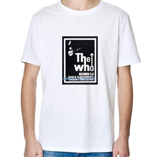 เสื้อ ยืด ผู้ชาย The Who Maximum R&amp;amp;B 2017 ทัวร์วงดนตรีร็อกแอนด์โรลที่ดีที่สุดเสื้อยืดผู้ชายเสื้อยืดลําลองเสื้อยืดผู้