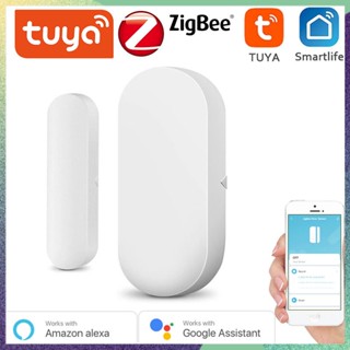 [cod] Tuya Wifi/zigbee เซนเซอร์แม่เหล็กไร้สาย สําหรับประตู หน้าต่างบ้าน