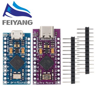 โมดูลไมโคร USB Pro Micro ATMEGA32U4 5V 16MHZ ขนาดเล็ก พร้อมบูทโหลด สําหรับ arduino 2 แถว