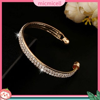 (micmicell) women สร้อยข้อมือกำไลข้อมือแฟชั่น 2 ชั้น