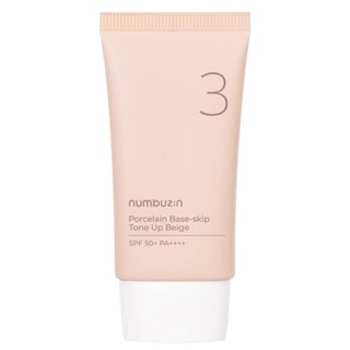 Numbuzin เบสสปิป พอร์ซเลน No.3 สีเบจ SPF50+ PA+++ 1.69 fl.oz 50 มล.