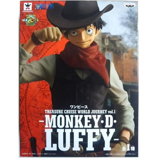 Luffy ของแท้ JP แมวทอง - Treasure Cruise World Journey Banpresto [โมเดลวันพีช]