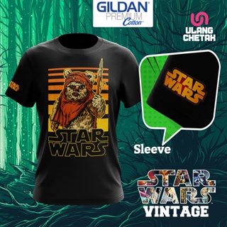 เสื้อยืดผ้าฝ้ายพิมพ์ลายแฟชั่น Gildan เสื้อยืดผ้าฝ้าย พรีเมี่ยม พิมพ์ลาย Star Wars D15 สไตล์วินเทจ สําหรับผู้ชาย และผู้หญ