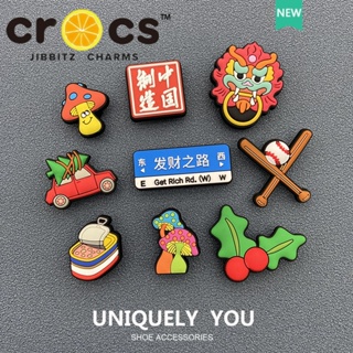 jibbitz crocs charms แท้ ตัวติดรองเท้า   เครื่องประดับแฟชั่น รูปดอกไม้ สําหรับรองเท้า crocs