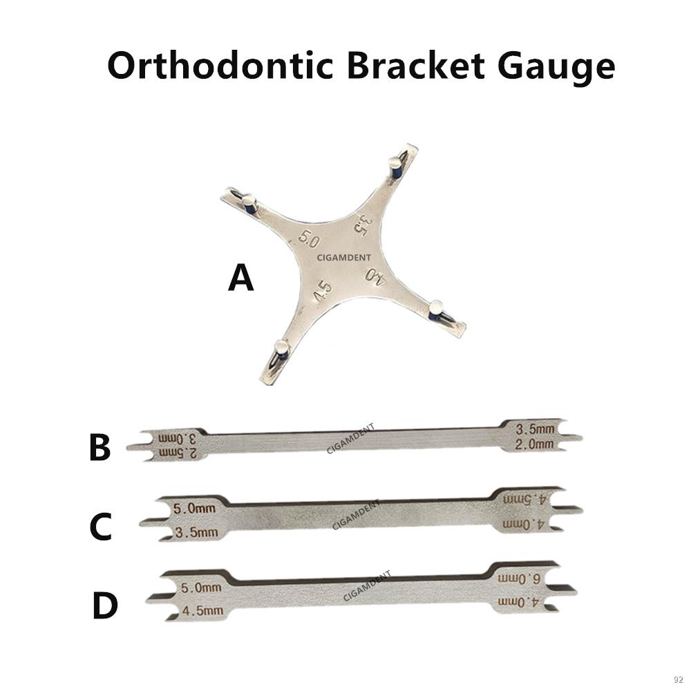 เครื่องมือทันตกรรม Dental Orthodontic Bracket Height Gauge Positioner
