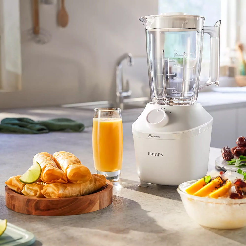 Philips เครื่องปั่นเอนกประสงค์ รุ่น HR2041/10 กำลังไฟ 450 วัตต์ ขนาด 1.9 ลิตร พร้อมโถบดแห้ง - รูปที่ 5