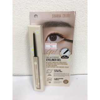 SIVANNA COLORS FINE  WATERPROOF  EYELINER GEL 0.1g สีดำ exp 26/06/2026