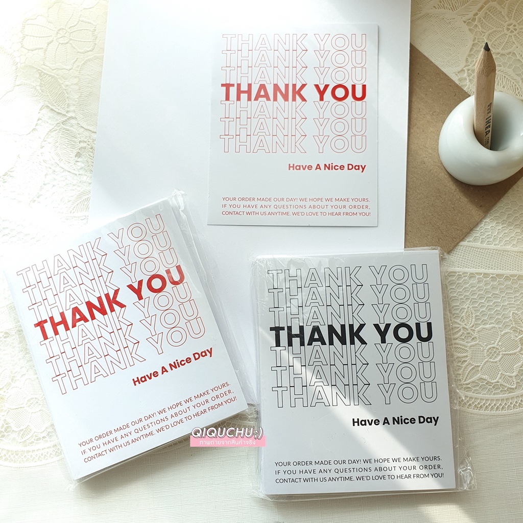 [พร้อมส่ง🇹🇭] สติ๊กเกอร์ซีลปิดผนึก 'THANK YOU' (แพค50ดวง) มีให้เลือก 2 สี