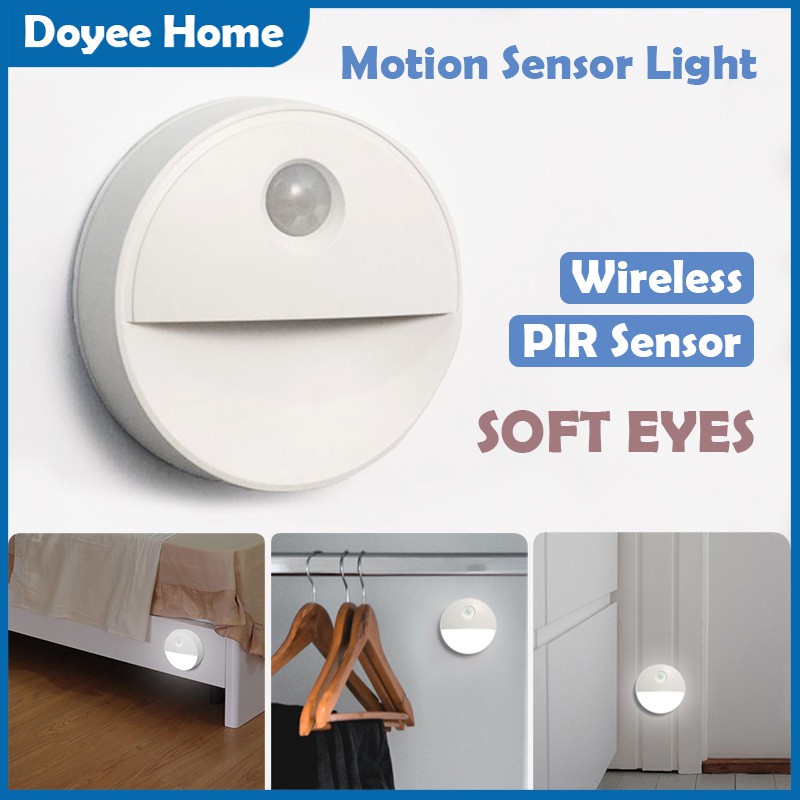 Motion Sensor Light LED Light Wireless Induction lamp IR Infrared Lampu Sensor Night Light Bed Cabinet Stairs light