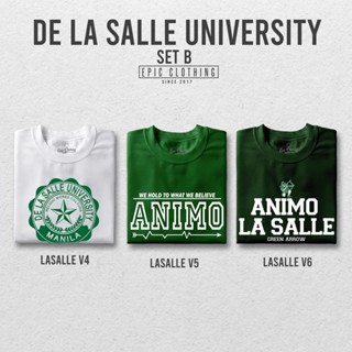 เสื้อยืดผ้าฝ้ายพิมพ์ลายขายดี ✐∈✹LA SALLE SHIRT COLLECTION A - DE LA SALLE UNIVERTSITY - DLSU