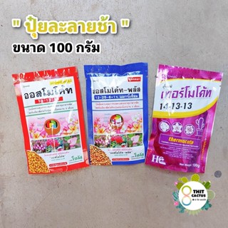 ปุ๋ยละลายช้า 100 กรัม // ออสโมโค้ทเสมอ 13-13-13 ออสโมโค้ทพลัส 12-25-6+1% เทอร์โมโค้ท แคคตัส กระบองเพช