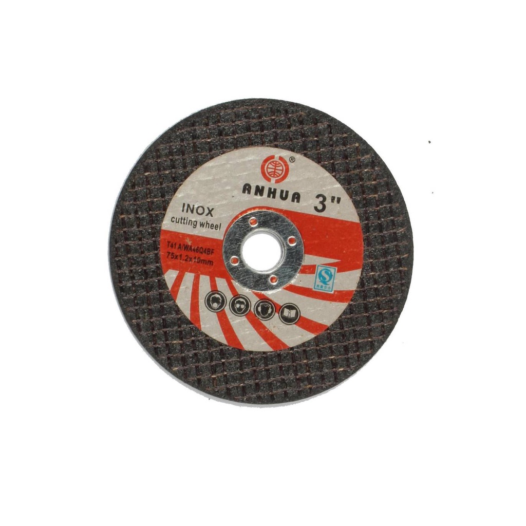 ใบตัดไฟเบอร์ 3 นิ้ว ขายเเยก 10 ใบ และ 25 ใบ ใบตัดเหล็กตัด ตัดสแตนเลส ขนาด75x1.2x10 mm ราคาถูก พร้อมส่ง - รูปที่ 2