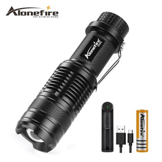 Alonefire SK98s L2 ไฟฉาย LED กันน้ํา ซูมได้ สําหรับแบตเตอรี่ AAA 18650