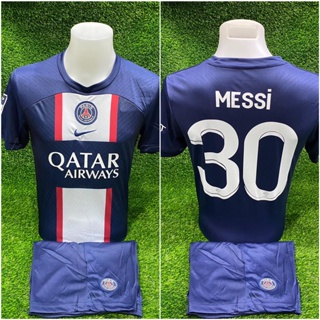 NOW เสื้อชุดกีฬา Paris มีเบอร์กับชื่อ ชุดฟุตบอล รุ่นใหม่ล่าสุด 2022/2023 ชุดสโมสร (เสื้อพร้อมกางเกง) ราคาถูก