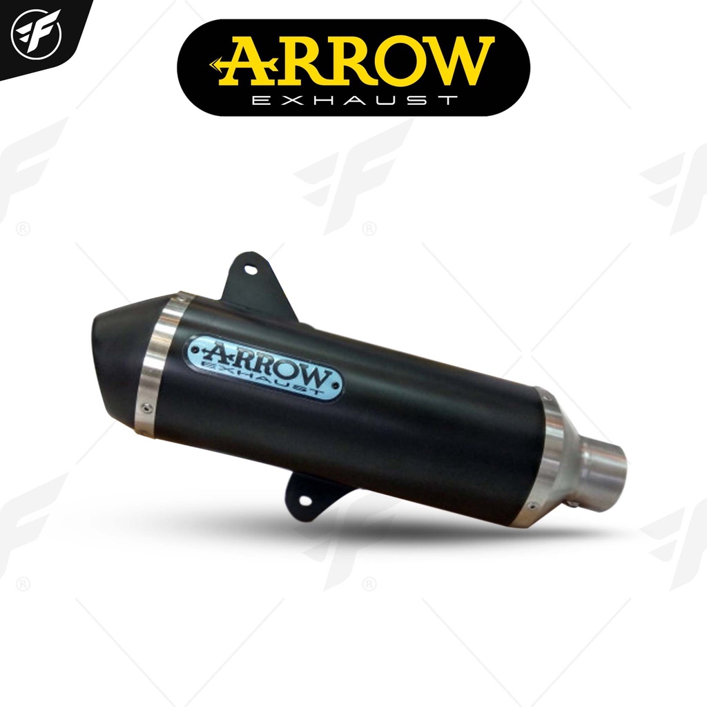 ท่อสูตร/ท่อแต่ง/ท่อไอเสีย Arrow GTS300 Black Slip on : for Vespa GTS/GTV300HPE/250