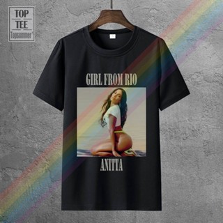 เสื้อเด็กหญิง Anitta เสื้อยืดสาวจากริโอเสื้อยืดโกธิคอีโมเสื้อยืดพังก์ฮิปปี้ Tshirt โกธเสื้อทีเรโทร