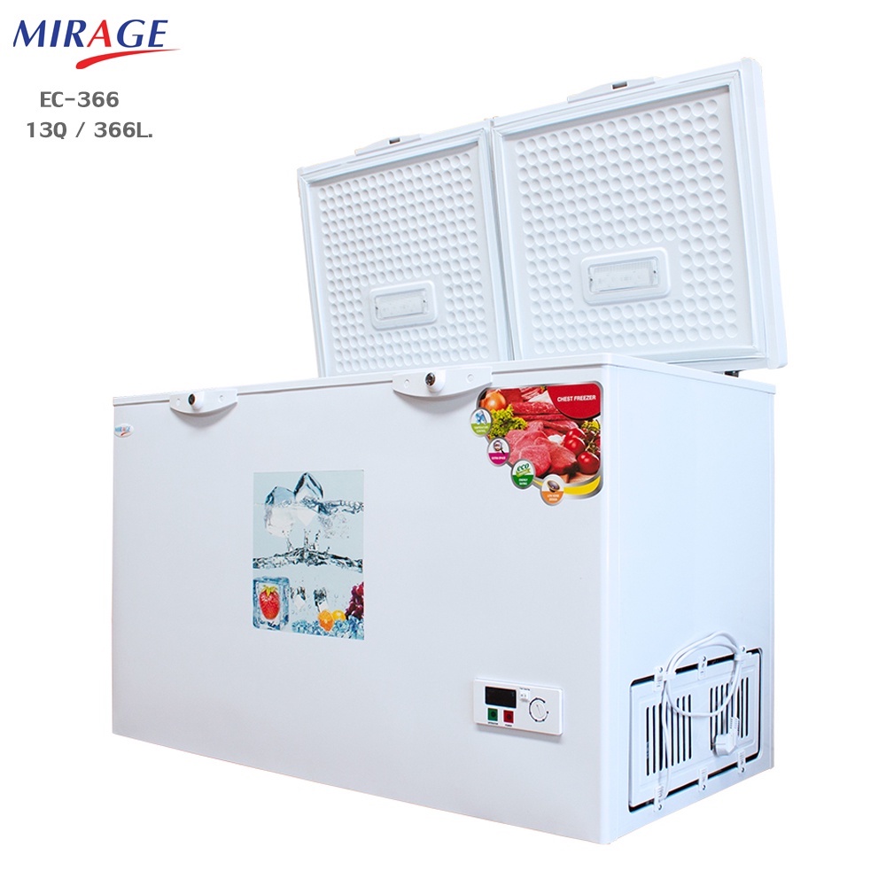 ASTINA / MIRAGE ตู้แช่แข็ง ตู้แช่เอนกประสงค์ฝาเปิดด้านบน MIRAGE-EC366 (13คิว 366ลิตร) รับประกันความเ