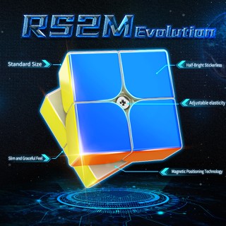 รูบิคแม่เหล็กปริศนา 2022 Moyu RS2M Evolution 2 2x2x2 ของเล่นเสริมการเรียนรู้เด็ก