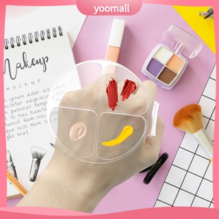 /YO/  Acrylic Cosmetic Hand-Held Palettes Nail Art Manicure Mixing Palette Multifunctional for Home Use