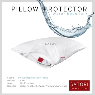 SATORI ปลอกหมอน กันน้ำ กันไรฝุ่น กันน้ำลาย Water Repellent pillow protector case ไม่ใช่พลาสติก