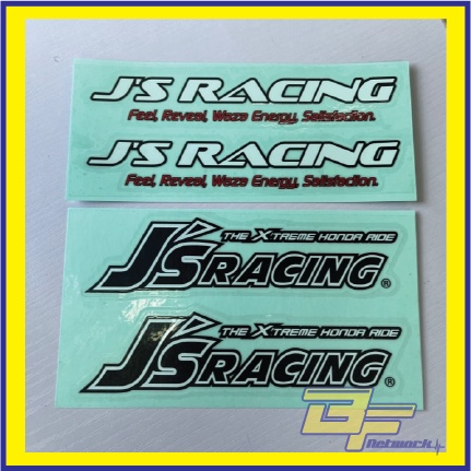 สติกเกอร์ JS Racing JDM สติกเกอร์ JS Racing สติกเกอร์สําหรับสปอยเลอร์