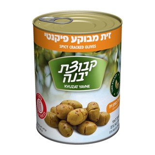 Cracked Spicy Olives Kvutzat Yavne 560 gr - มะกอกรสเผ็ดดองใน…