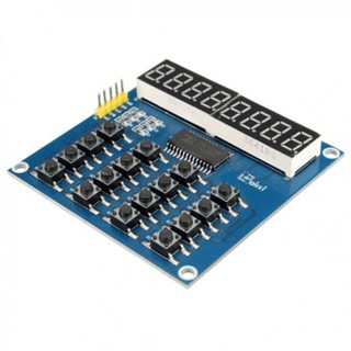 TM1638 MCU 8-Bit LED Digital Tube Keyboard Module Scan and Display Module