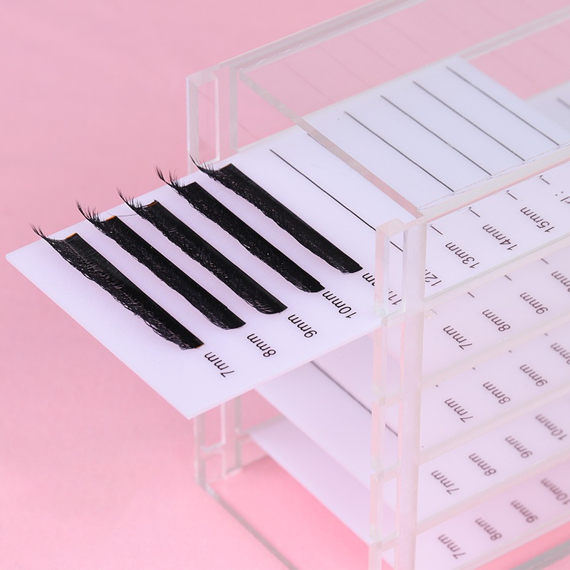 สีโปร่งใส 5 ชั้น Eyelash Storage Box กล่องพลาสติกสําหรับเก็บกาวติดขนตาปลอม  กล่องเก็บขนตาปลอม