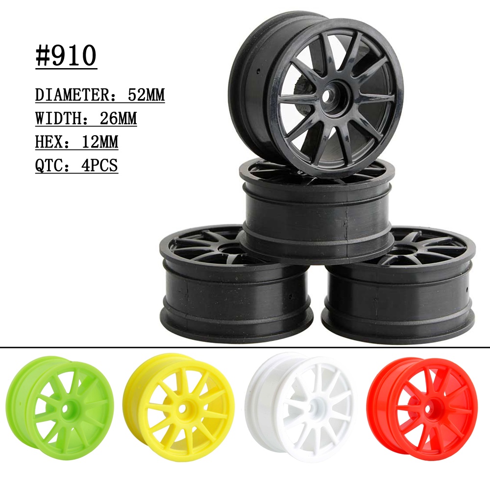 ล้อสากลสําหรับ 1/10 1/12 1/14 1/16 HSP HPI Redcat SAKURA D3 Kyosho FW06 Wltoys