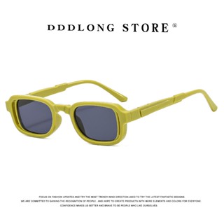 Dddlong แว่นตากันแดด UV400 ทรงสี่เหลี่ยม ขนาดเล็ก สไตล์วินเทจ สําหรับผู้ชาย ผู้หญิง D241