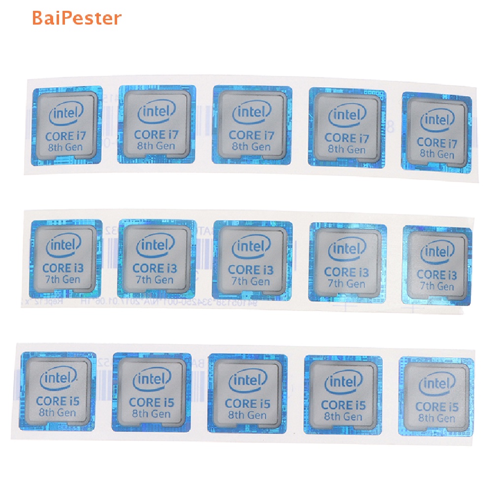 [BaiPester] 8th Generation i3 i5 i7 Celeron Intel CPU Xeon Pentium Processor Laptop Sticker