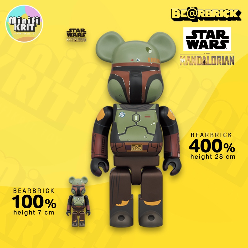 Bearbrick ของแท้พร้อมส่ง | BE@RBRICK BOBA FETT (Recovered Armor) 100％ & 400％ | [ผ่อนนาน 10 เดือน]