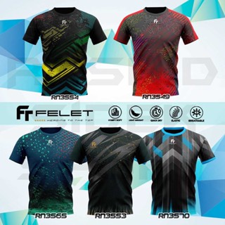 เสื้อยืดไฟเบอร์ 100% พิมพ์ลายกราฟฟิค Felet Baju Sukan Mirco