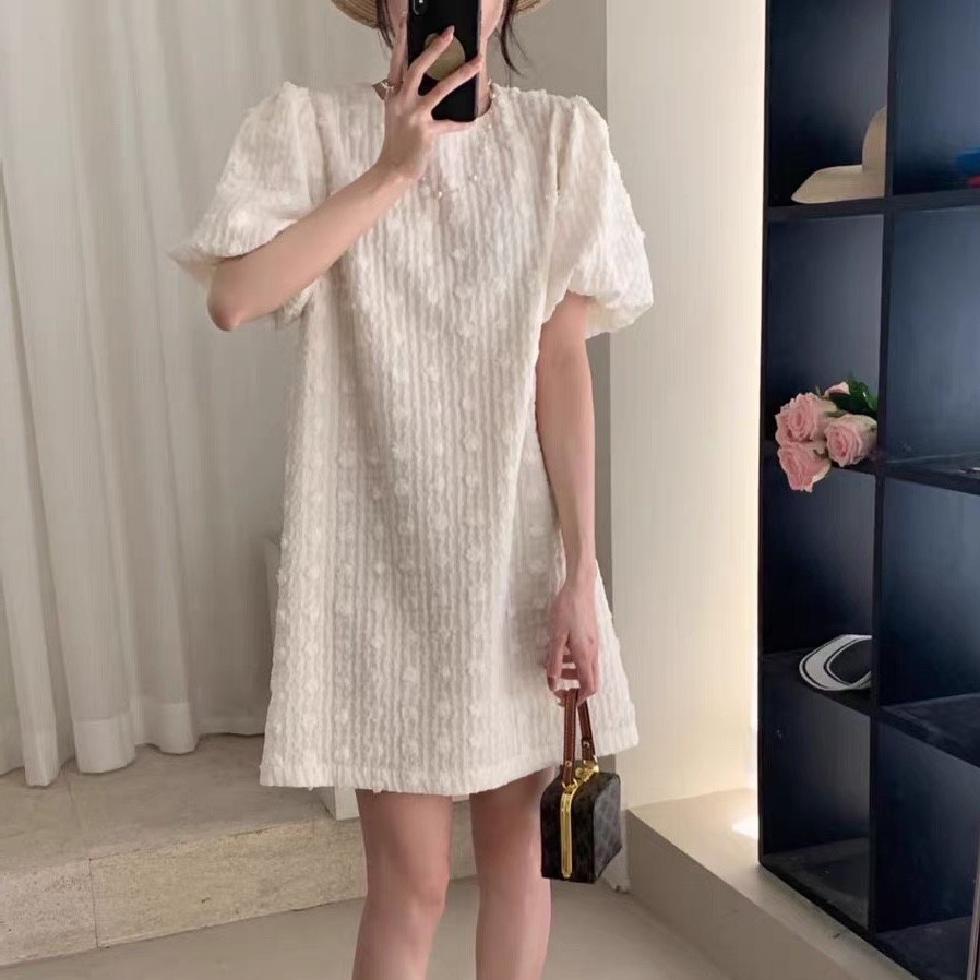 LGfashion ชุดมินิเดรสแต่งลายลูกไม้สวยๆๆ ☺️ แขนตุ๊กตา น่าร้ากกกกก คอกลม ชุดมินิเดรส ผ้านิ่มสวมใส่สบาย เฉพาะตัว ออกแบบ