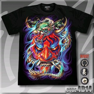 4D-14 เสื้อยืดเรืองแสง RockChang คาบูกิมังกร