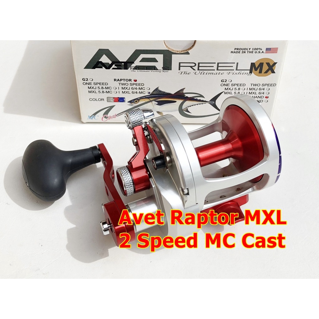 (ใหม่แท้100%) รอกเบท AVET Raptor MXL 6/4 2Speed MC Cast หมุนขวา (ใหม่แท้100%)