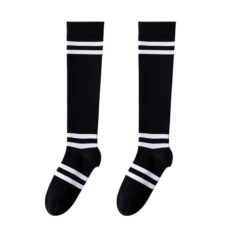 ถุงเท้ากีฬา รัดกล้ามเนื้อ ผู้หญิง มืออาชีพ ฟิตเนส วิ่ง กระโดดเชือกบีบอัด ท่อนบน น่อง ถุงเท้าผู้หญิง ยาว ยืดหยุ่น ถุงเท้า - รูปที่ 3